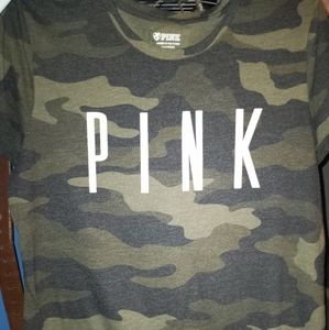 VS PINK camo tee